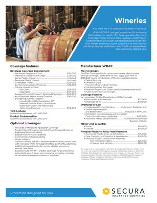 Wineries WRAP Sell Sheet
